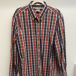 100% Cotton J Crew Plaid Shirt in XL